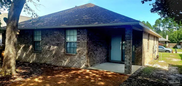 a front view of a house