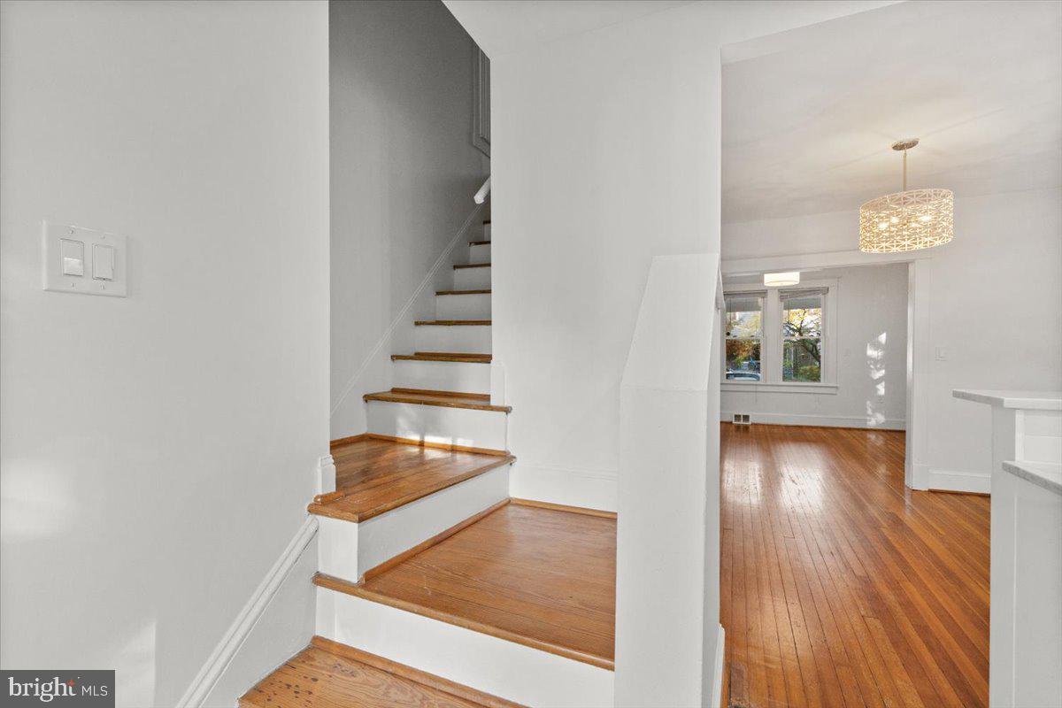 4302 30th Street Mount Rainier, MD 20712 - Photo 13 of 23 a view of entryway and hall with wooden floor