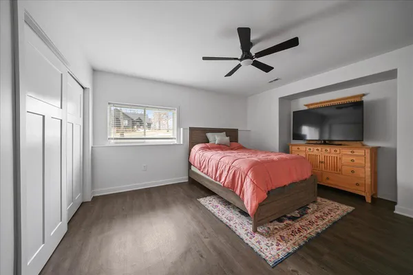 a view of backyard of outdoor space