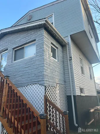 a front view of a house with a door