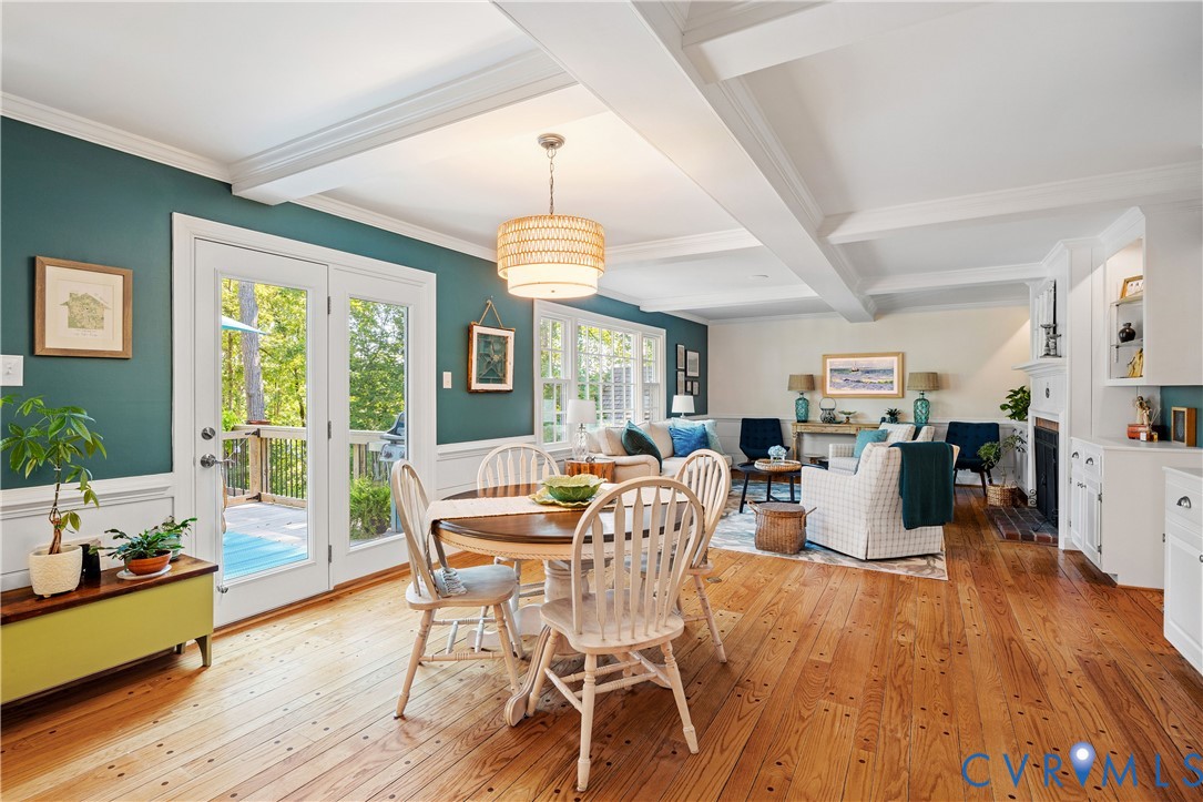 1911 Oakengate Lane Midlothian, VA 23113 - Photo 13 of 47 a view of a dining room with furniture window and wooden floor