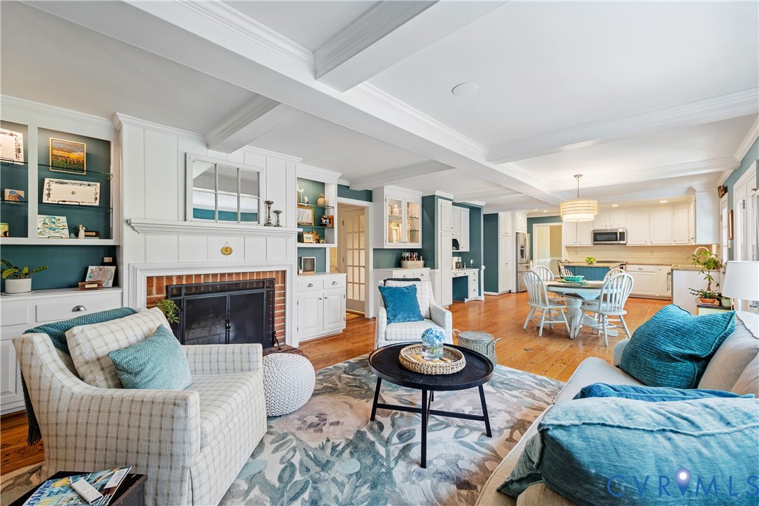 1911 Oakengate Lane Midlothian, VA 23113 - Photo 15 of 47 a living room with furniture and a fireplace