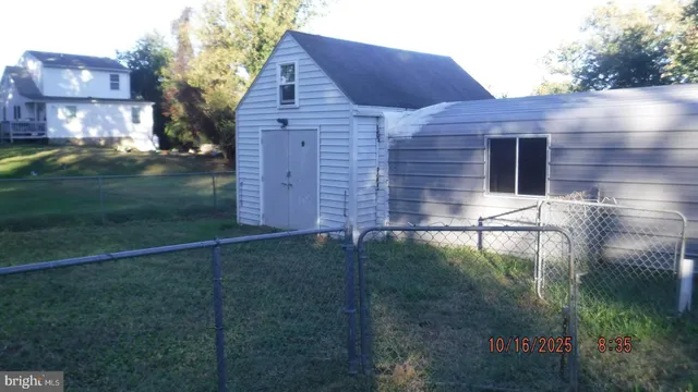 a backyard of a house