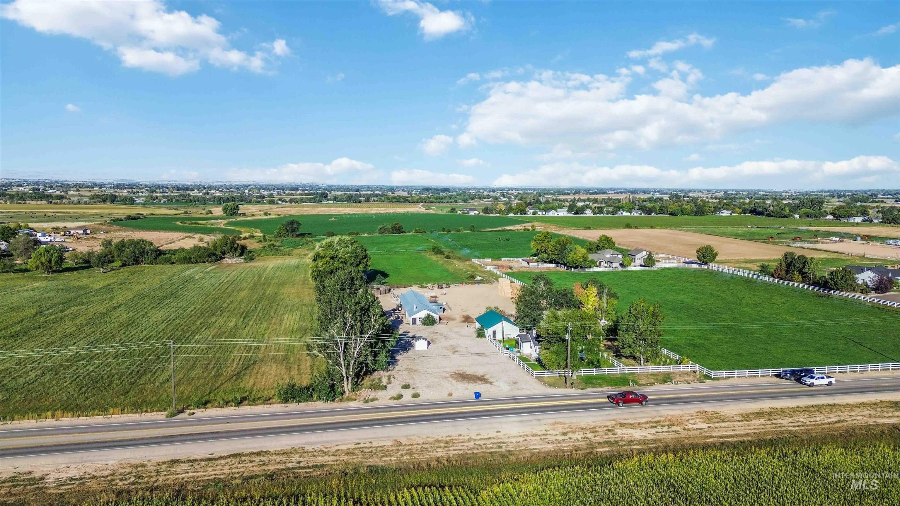 8565 South Ten Mile Road Meridian, ID 83687 - Photo 12 of 25 Overview of rural landscape featuring large plots for crops