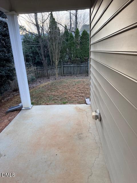 8427 Stone Mason Drive Raleigh, NC 27613 - Photo 25 of 28 a view of backyard and wooden fence