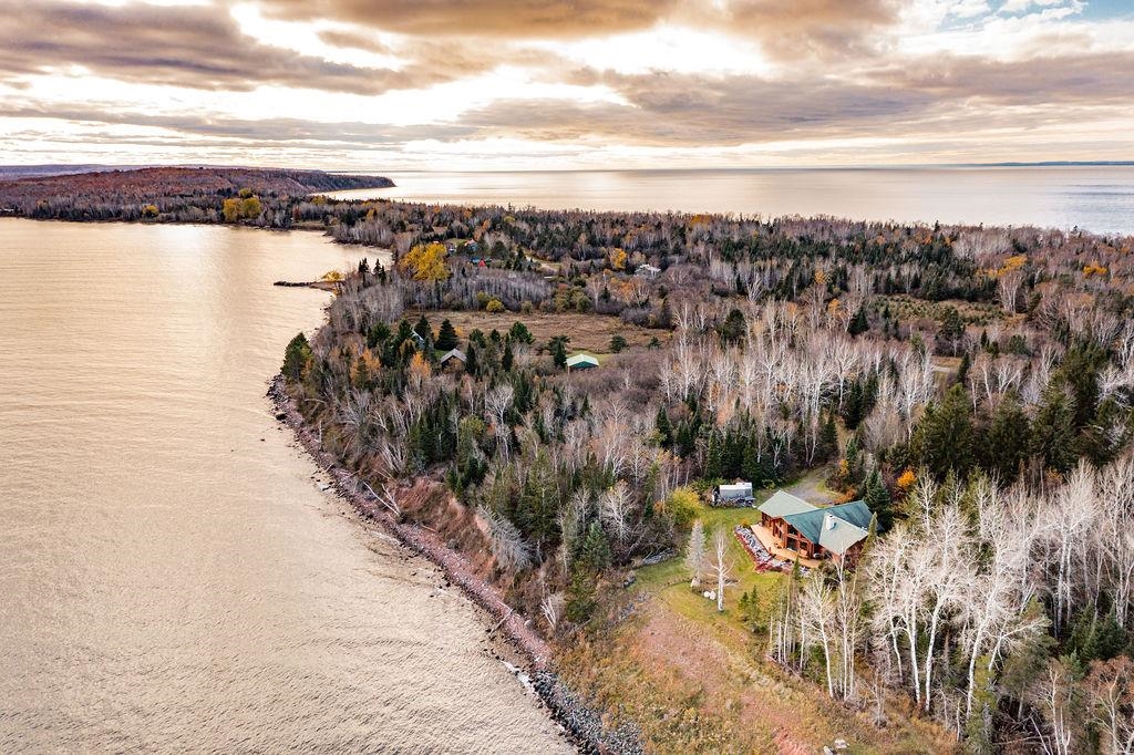 90190 Bark Point Road Herbster, WI 54844 - Photo 25 of 42 Aerial view at dusk of a water view