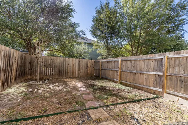 a backyard of a house