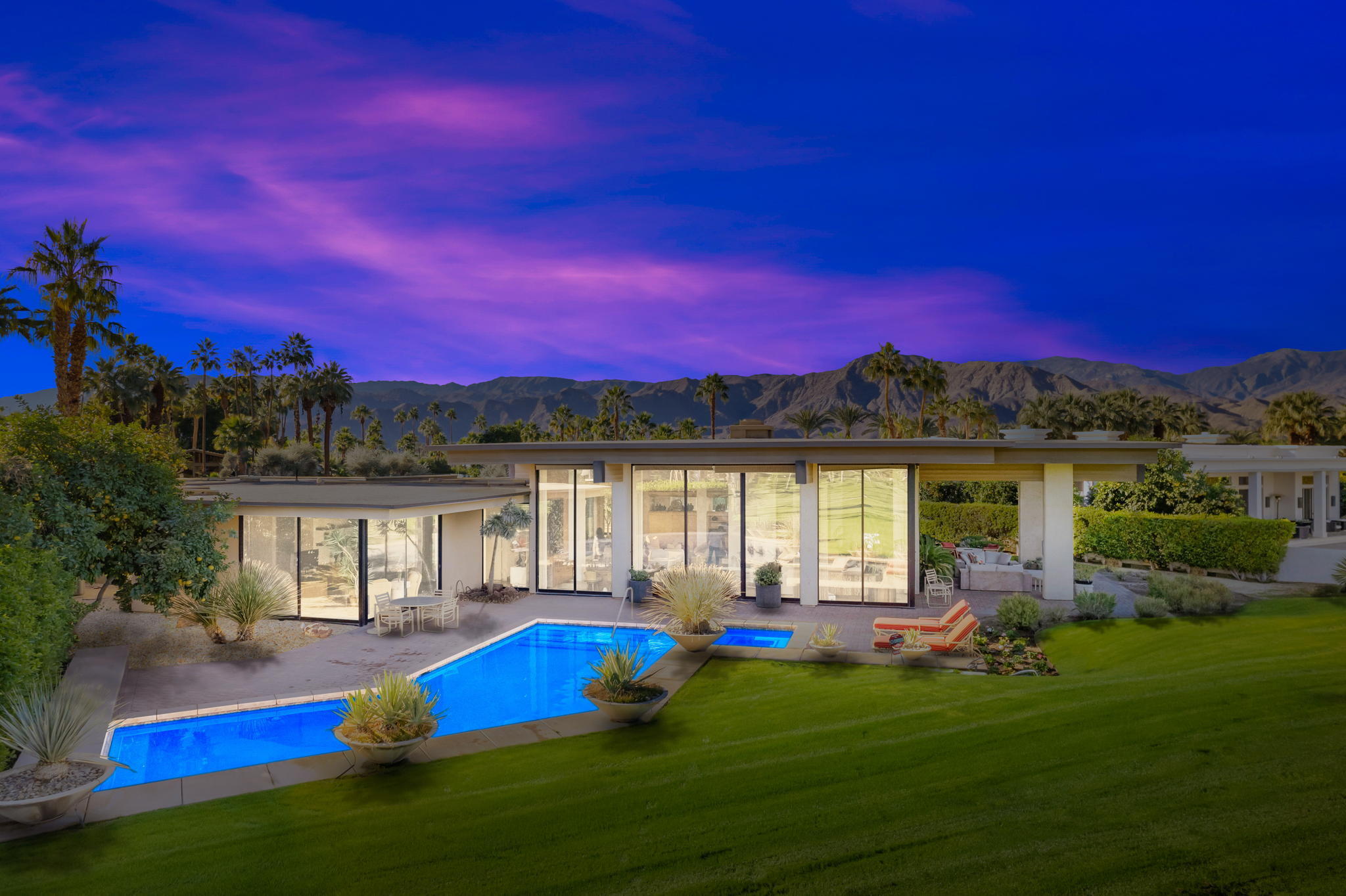 71094 La Paz Road Rancho Mirage, CA 92270 - Photo 1 of 38 a view of swimming pool with outdoor seating