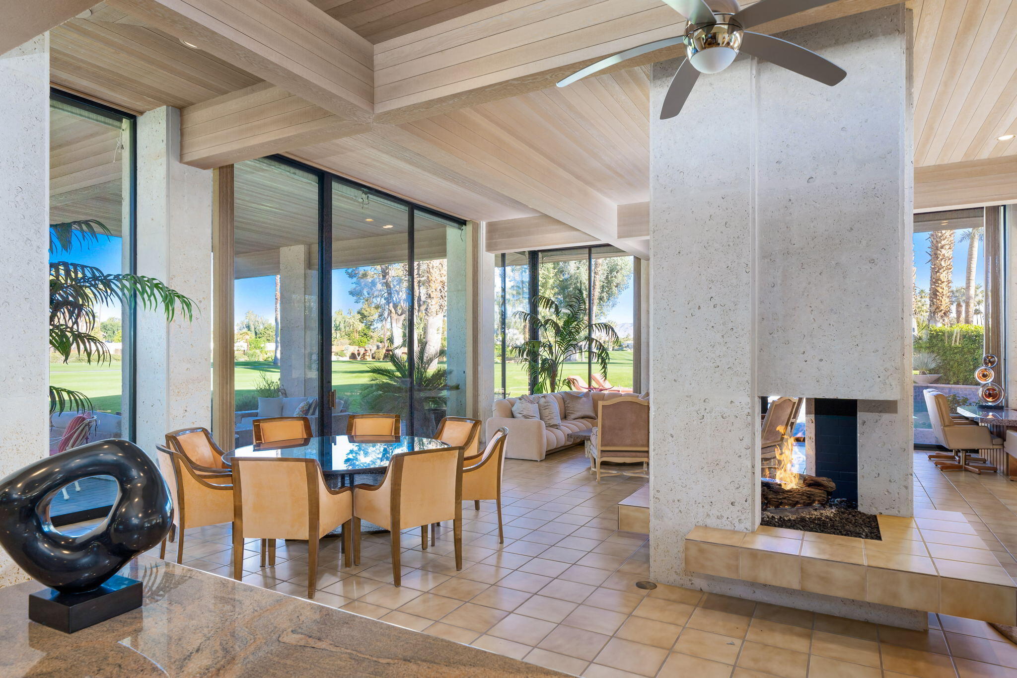 71094 La Paz Road Rancho Mirage, CA 92270 - Photo 8 of 38 a view of a dining room with furniture window and outside view