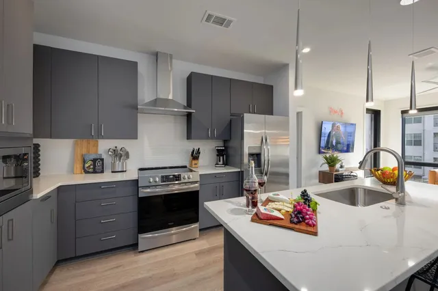 a view of a hallway with entryway