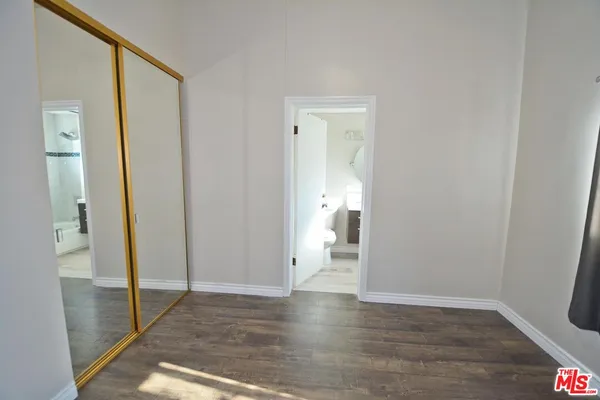 a view of wooden door
