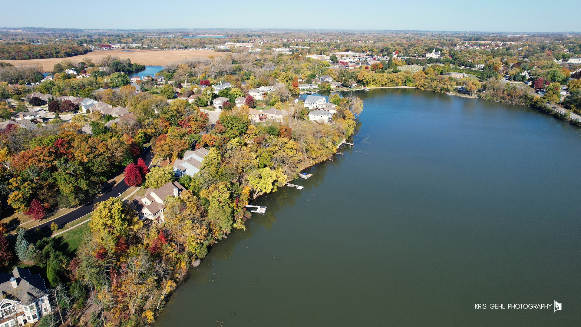 1265 Bayshore Drive Antioch, IL 60002 - Photo 42 of 42 an aerial view of a house with a lake view
