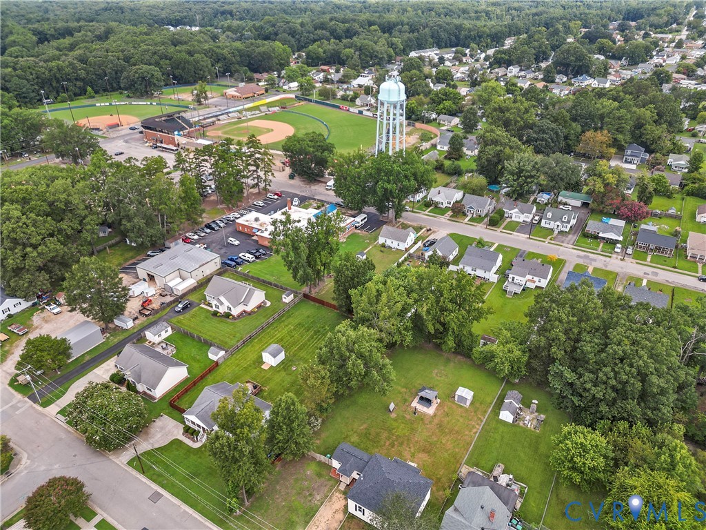 166 Wright Avenue Colonial Heights, VA 23834 - Photo 30 of 36 an aerial view of a residential houses with outdoor space and street view