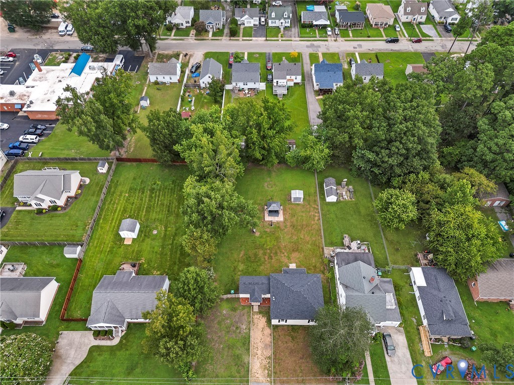 166 Wright Avenue Colonial Heights, VA 23834 - Photo 31 of 36 an aerial view of residential houses with outdoor space and street view