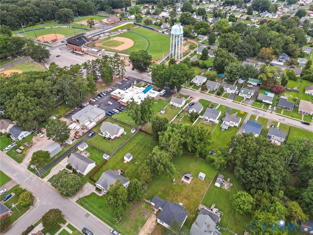 166 Wright Avenue Colonial Heights, VA 23834 - Photo 34 of 36 an aerial view of a residential houses with outdoor space and street view