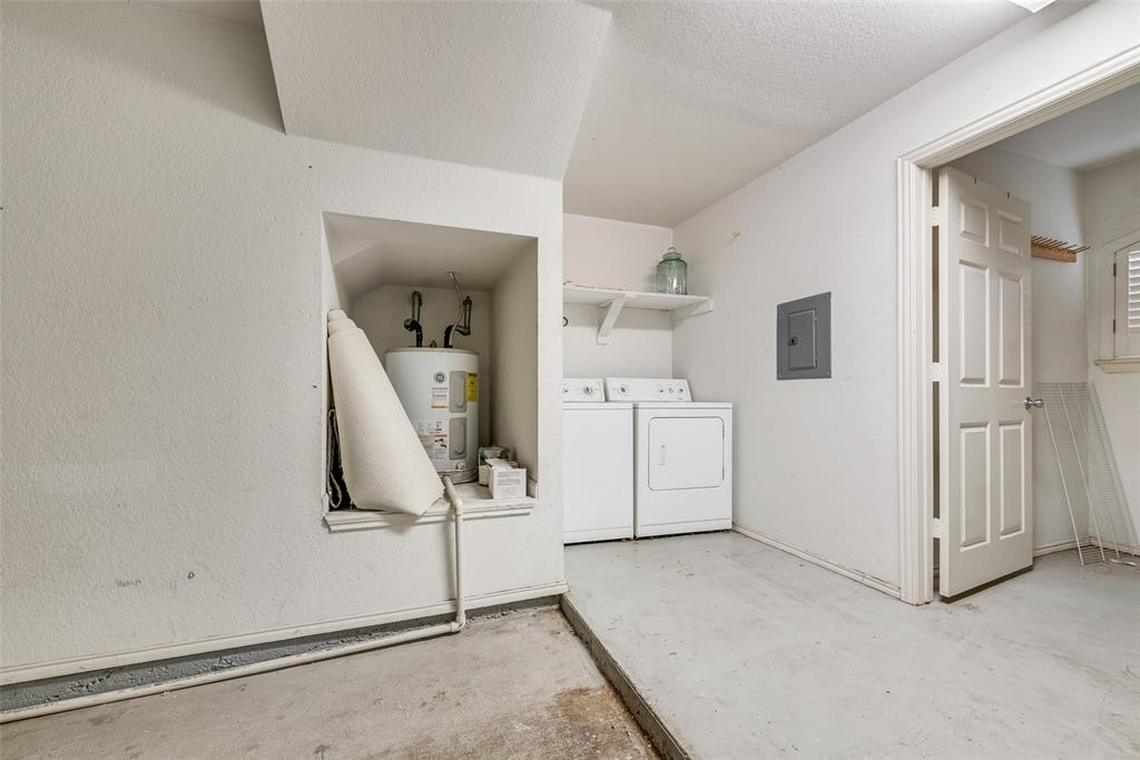 2902 State Street, Unit 1 Dallas, TX 75204 - Photo 18 of 24 a view of a storage & utility room with washer and dryer