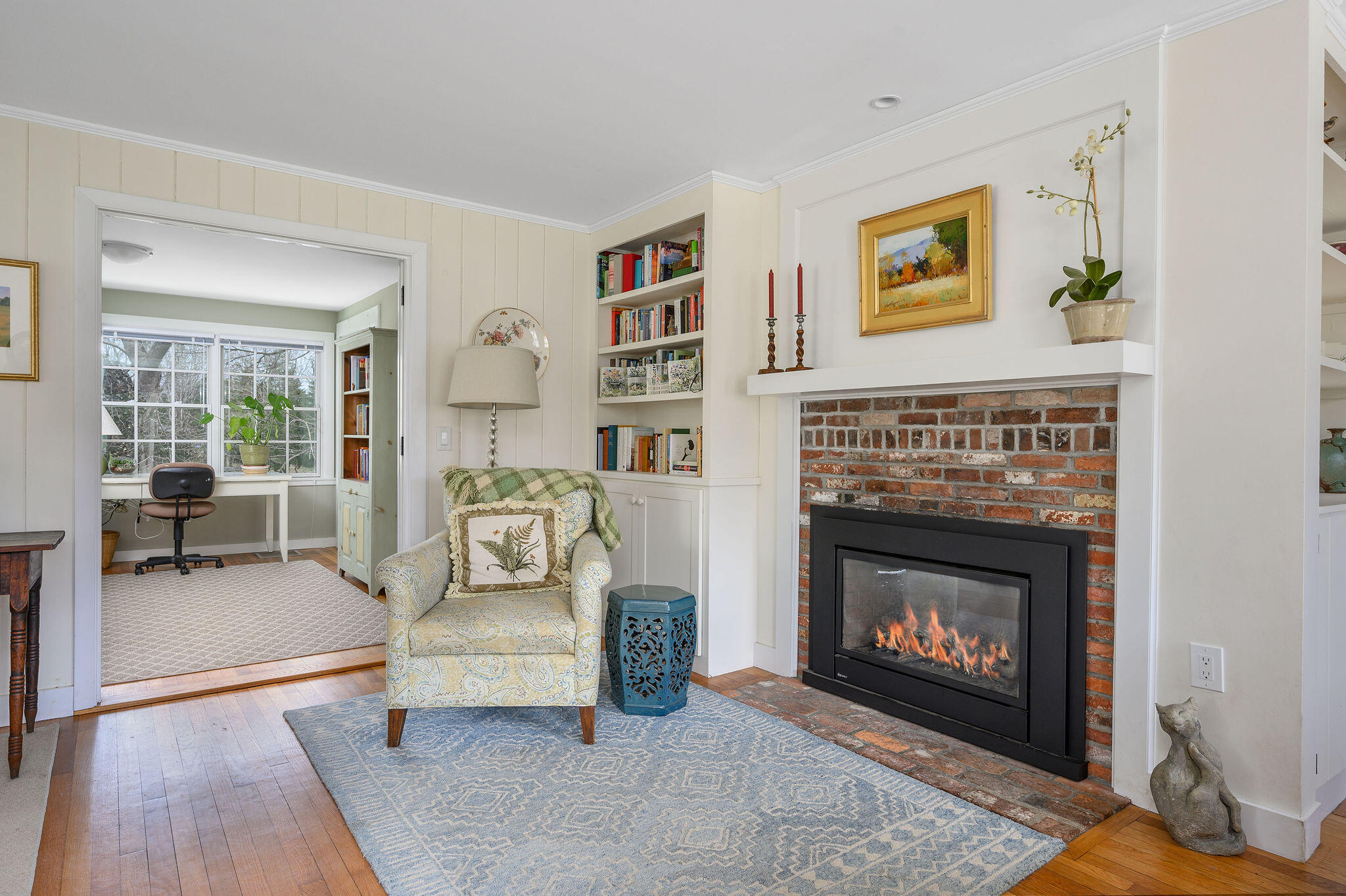 26 Beale Way Barnstable, MA 02630 - Photo 16 of 64 a living room with furniture and a fireplace