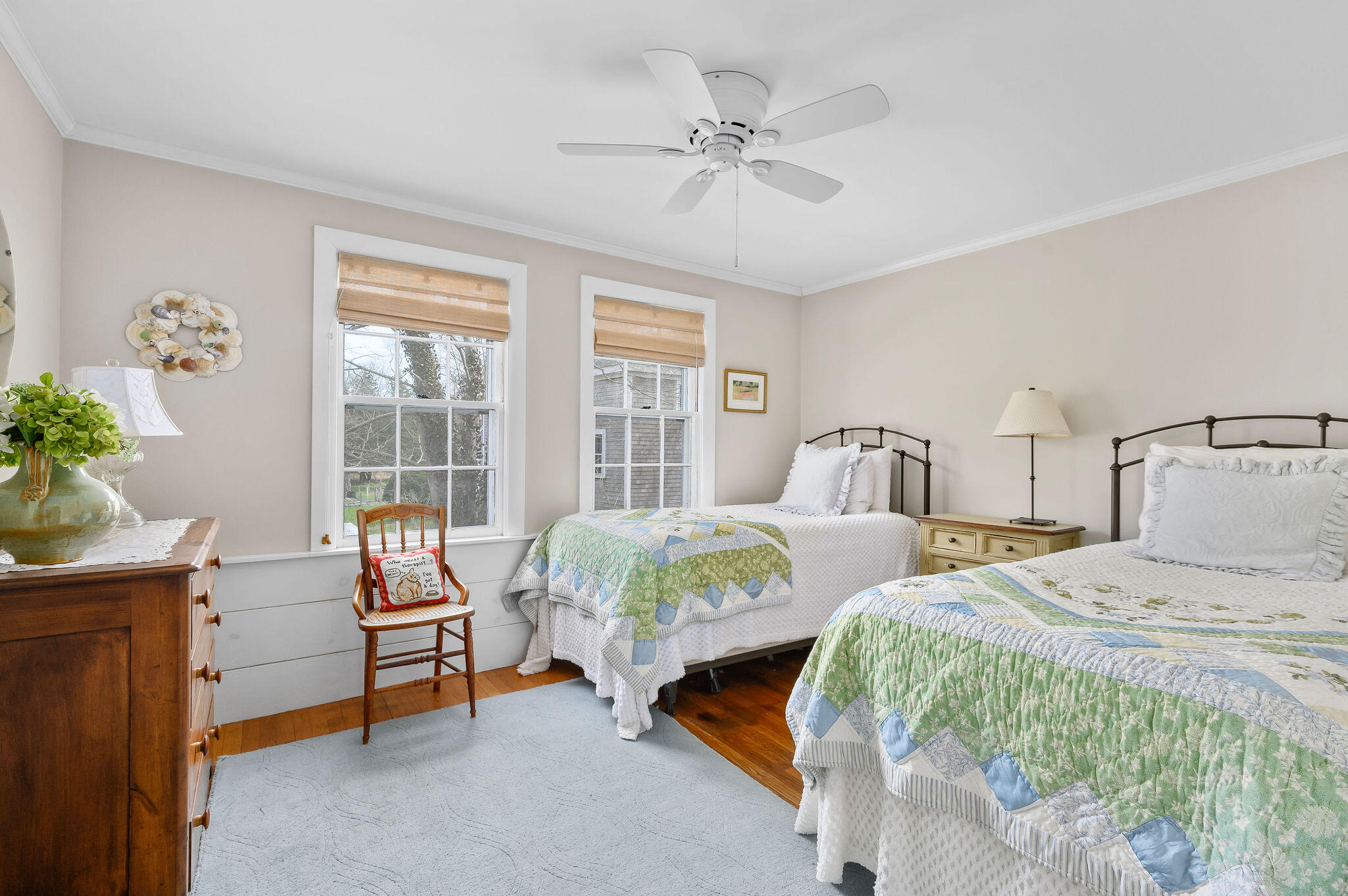 26 Beale Way Barnstable, MA 02630 - Photo 31 of 64 a bedroom with two beds and painting on the wall