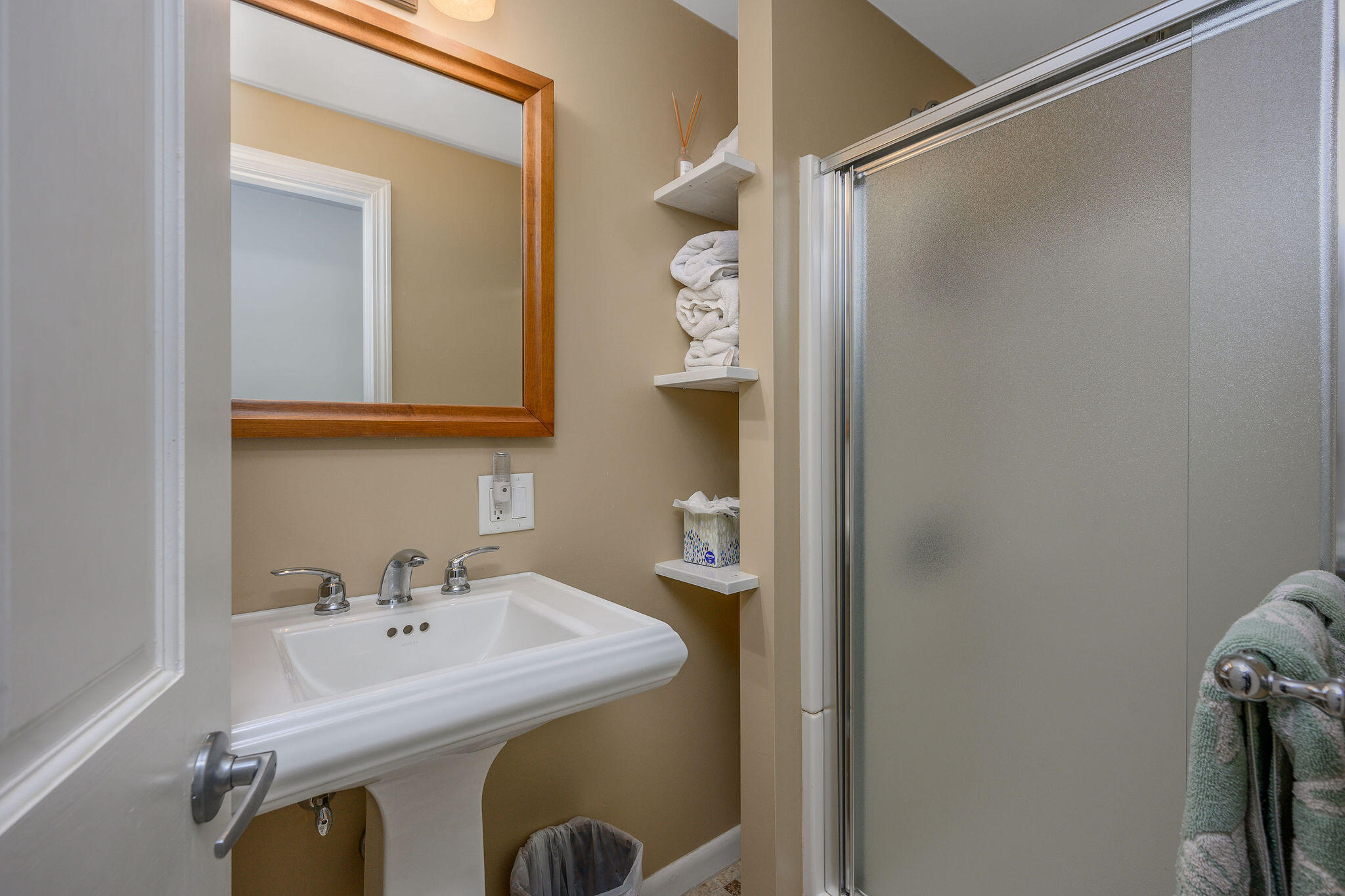 26 Beale Way Barnstable, MA 02630 - Photo 35 of 64 a bathroom with a sink and mirror