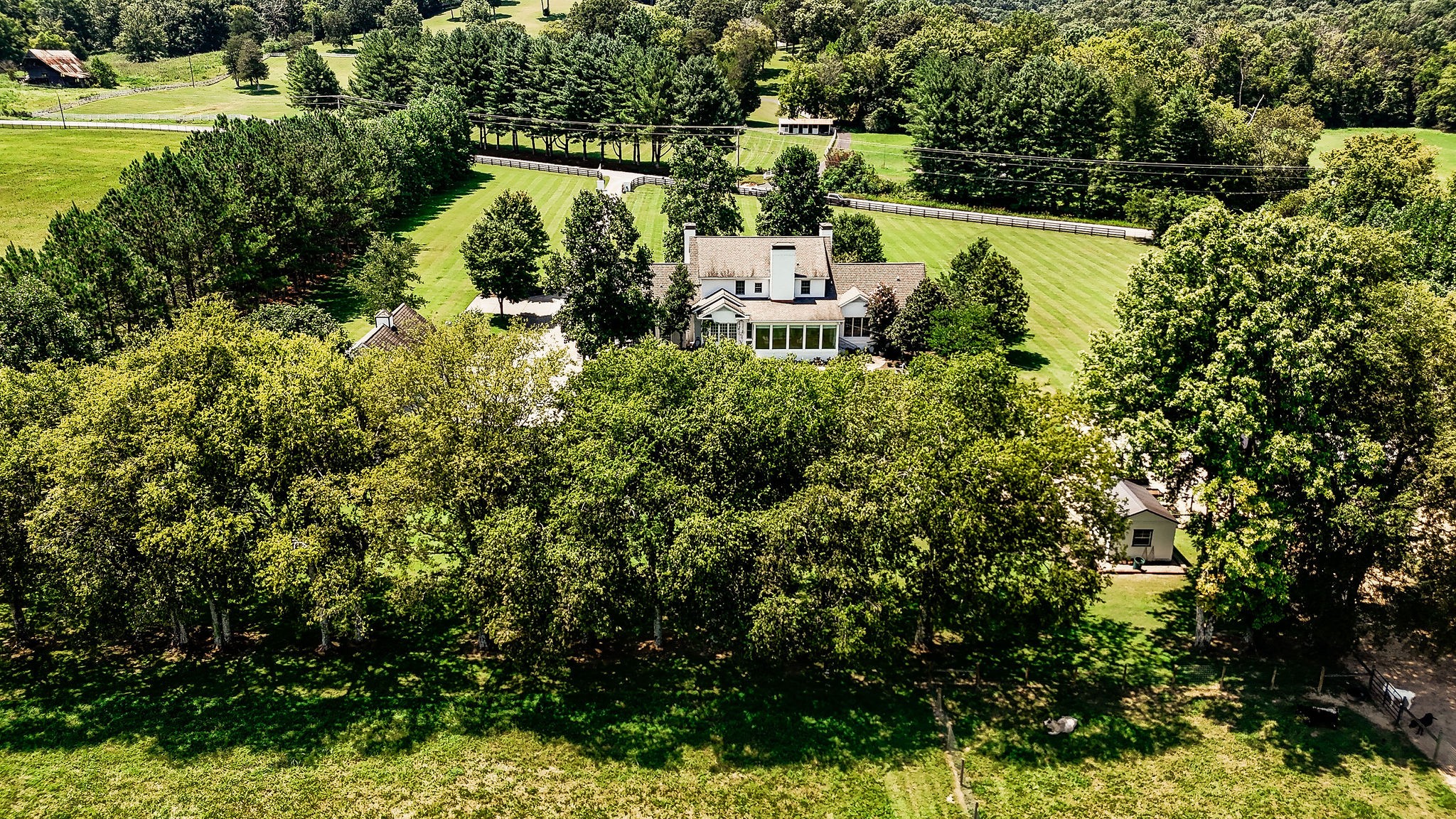 5178 Old Harding Road Franklin, TN 37064 - Photo 67 of 70 an aerial view of a house with yard swimming pool and outdoor seating