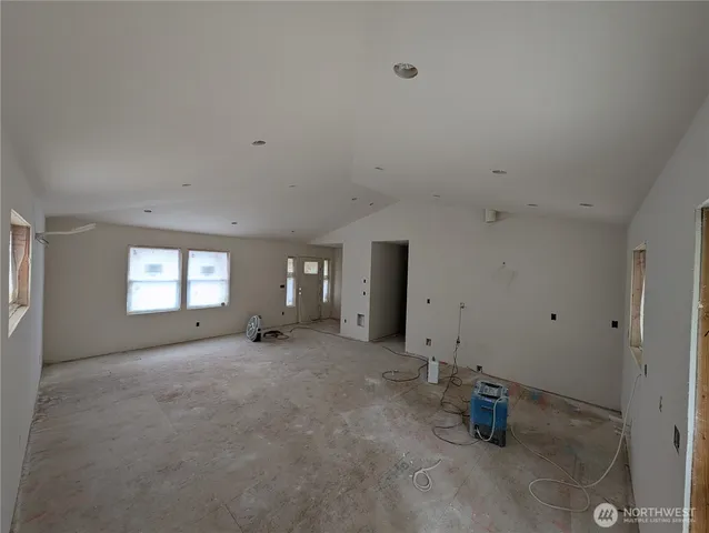 a view of a room with window