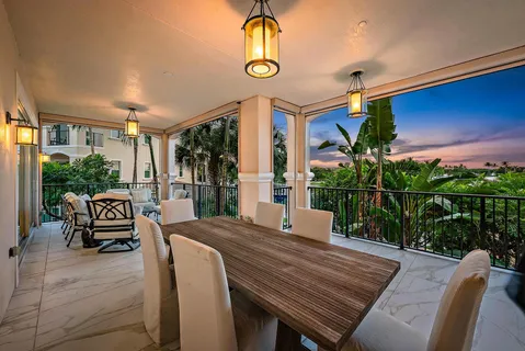 a outdoor space with furniture