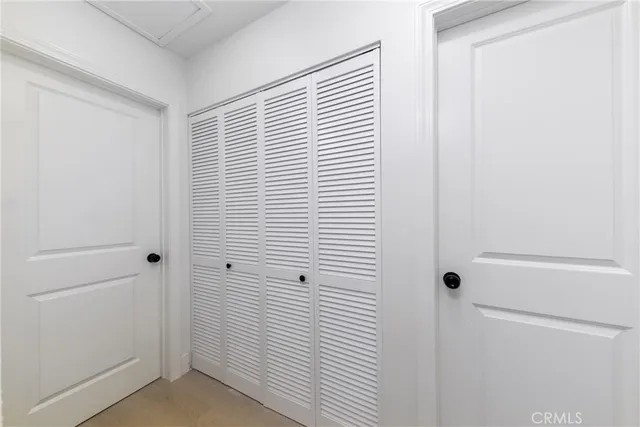 a view of an front door