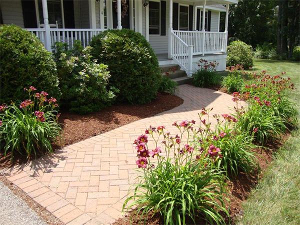 4 Fern Street Templeton, MA 01436 - Photo 25 of 30 a garden with flowers in front of main door