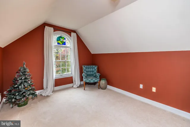 a view of backyard with green space