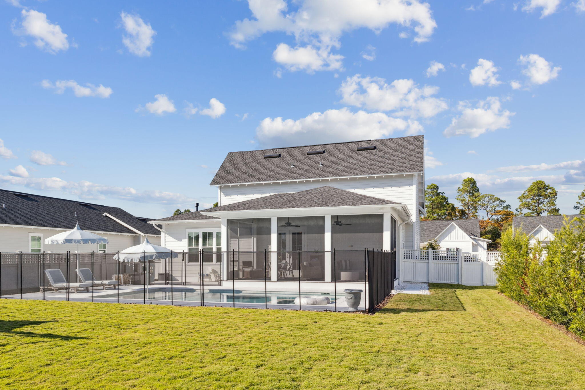 184 Sidecamp Rd Inlet Beach Inlet Beach, FL 32461 - Photo 9 of 48 a view of a house with swimming pool and sitting area
