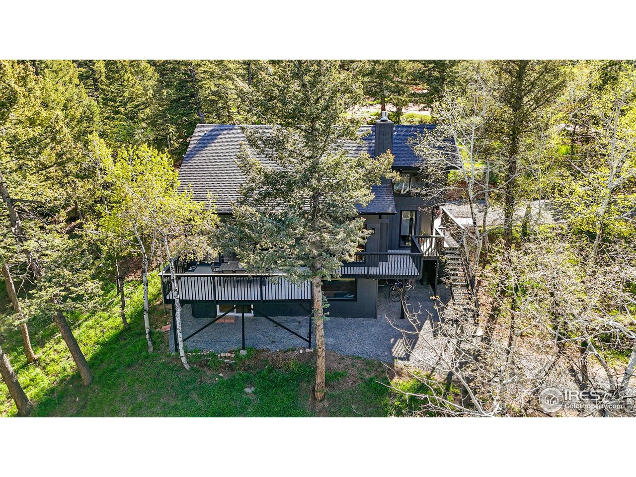 1750 Deer Trail Road Boulder, CO 80302 - Photo 49 of 50 a black and white photo of a house