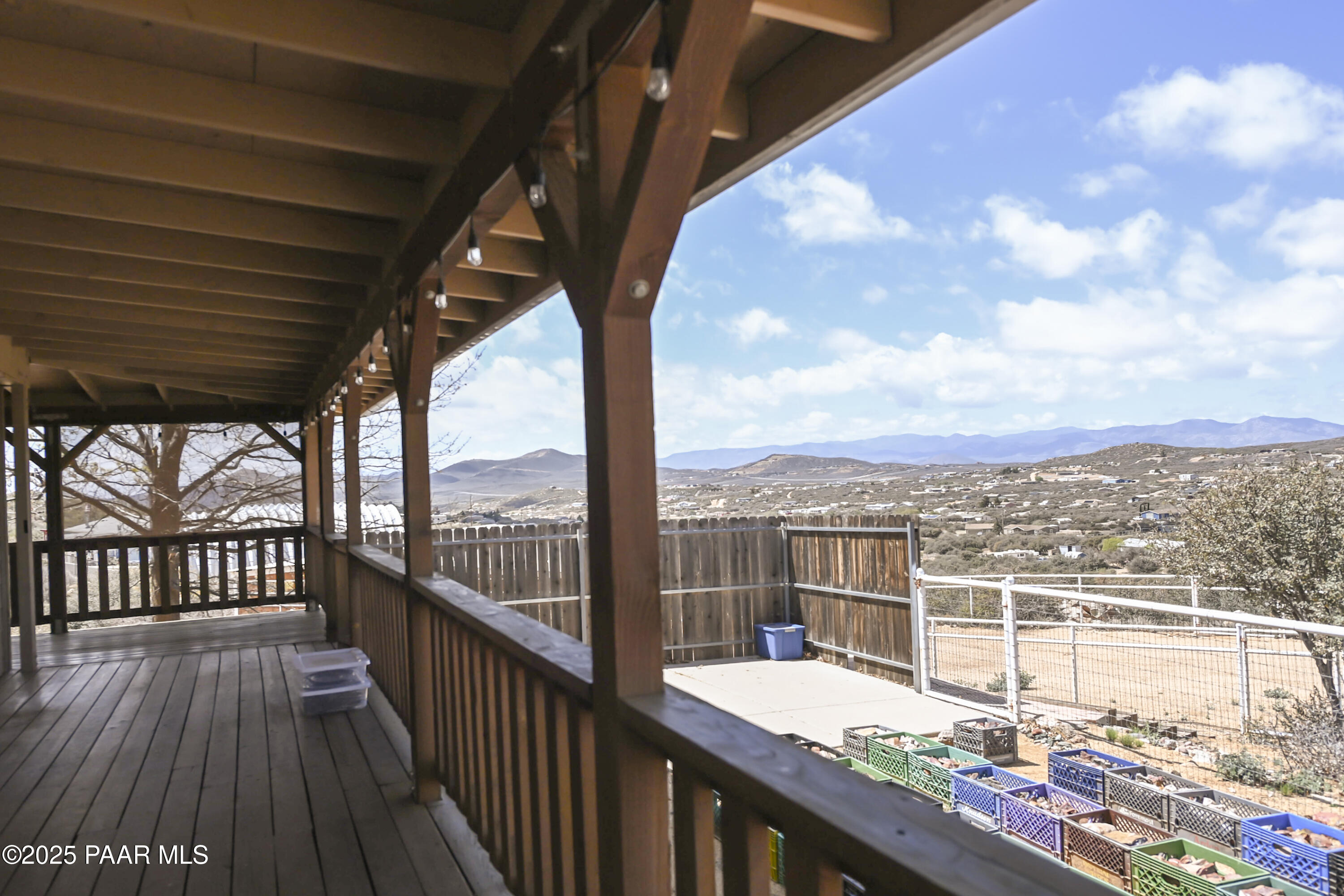 17985 East Hunters Lane Dewey, AZ 86327 - Photo 5 of 41 a view of a balcony with wooden floor