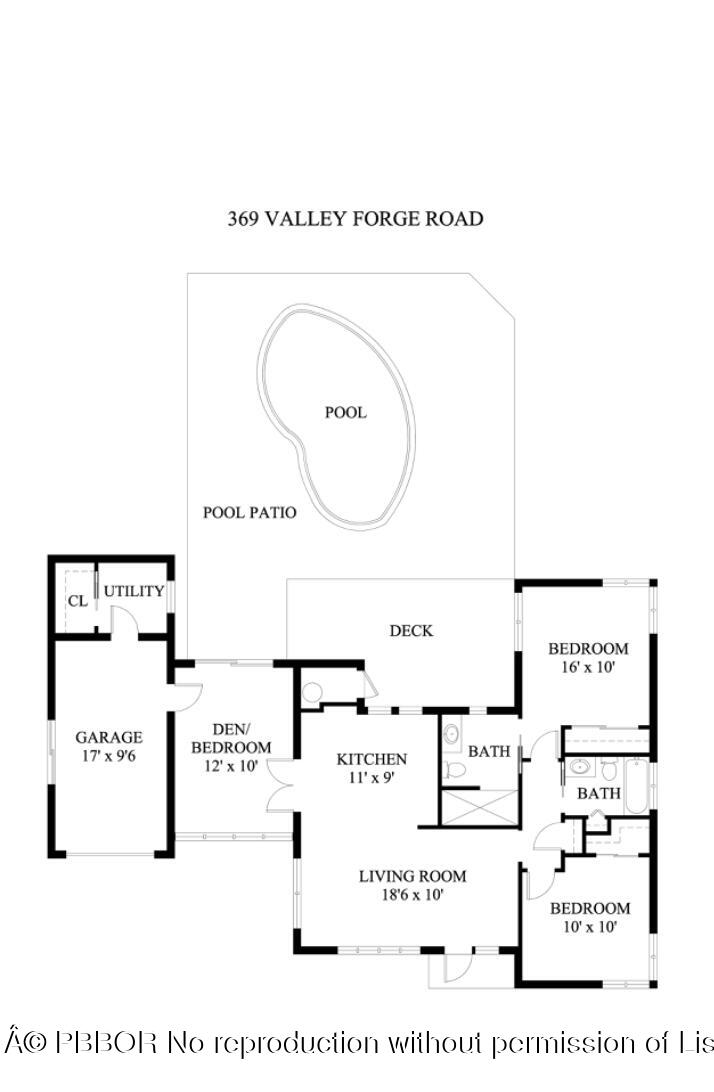 369 Valley Forge Road West Palm Beach, FL 33405 - Photo 19 of 19 369 Valley Forge Road Floor Plan
