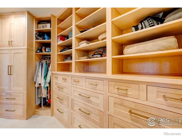 a view of closet area