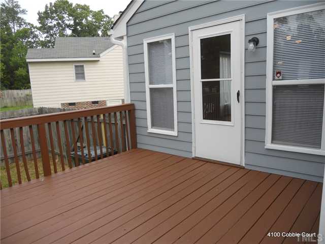 4100 Cobble Court Raleigh, NC 27616 - Photo 10 of 21 a view of wooden deck