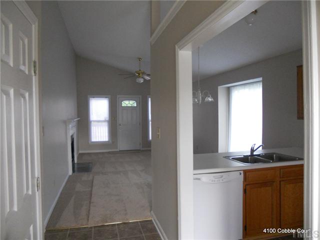 4100 Cobble Court Raleigh, NC 27616 - Photo 21 of 21 a view of entryway with kitchen