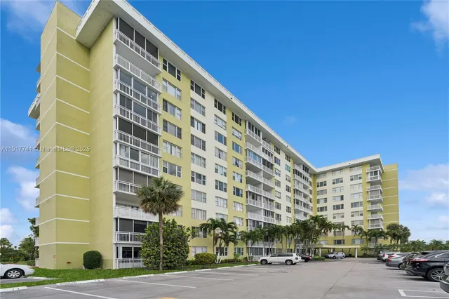 a front view of a building