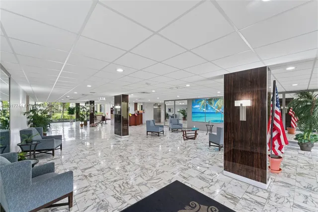 a gym hall with exercise machine