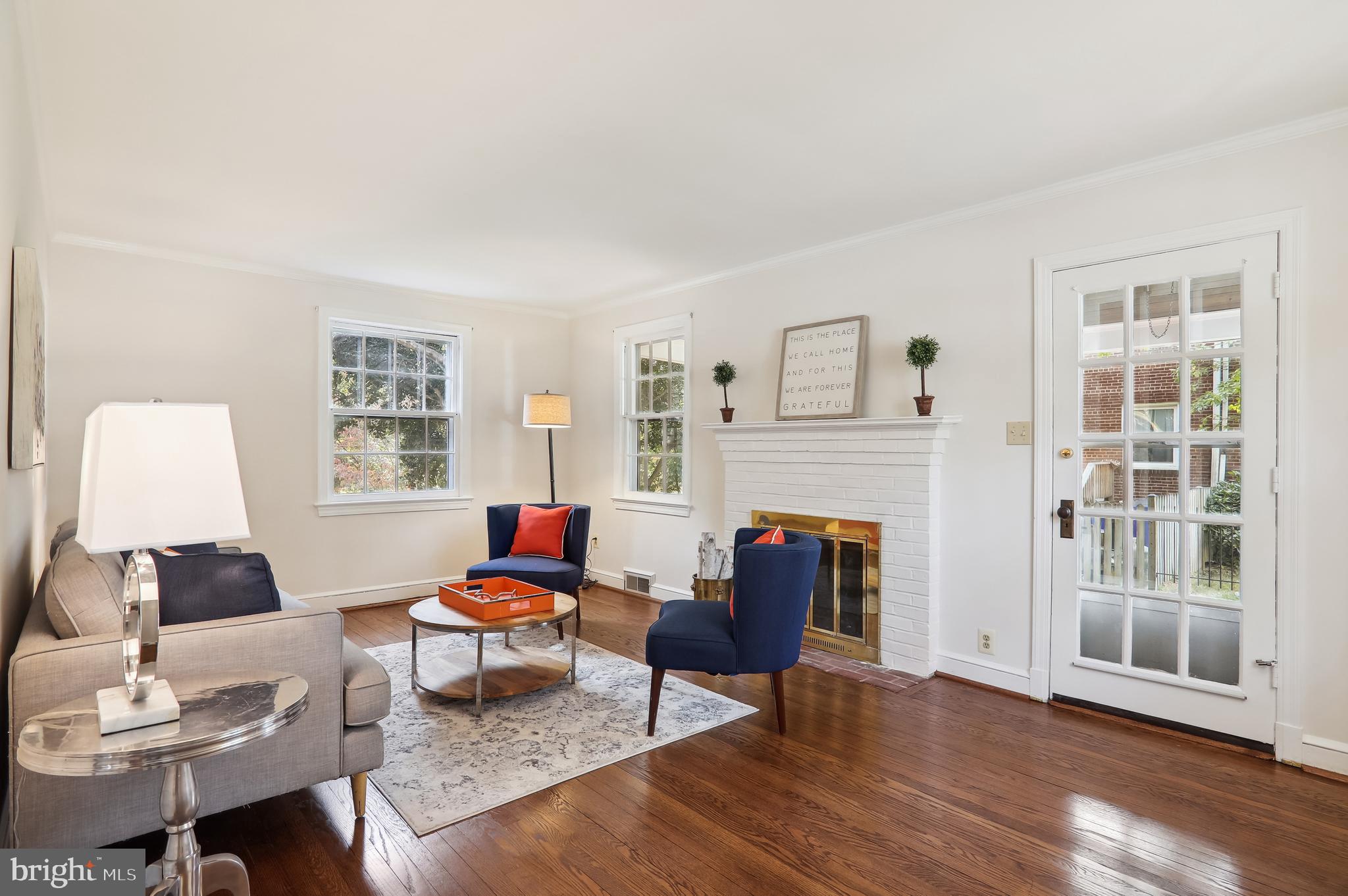 2116 Cascade Road Silver Spring, MD 20902 - Photo 5 of 53 Sunny Living Room with Fireplace