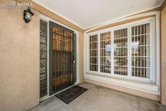 a view of an entrance with a window