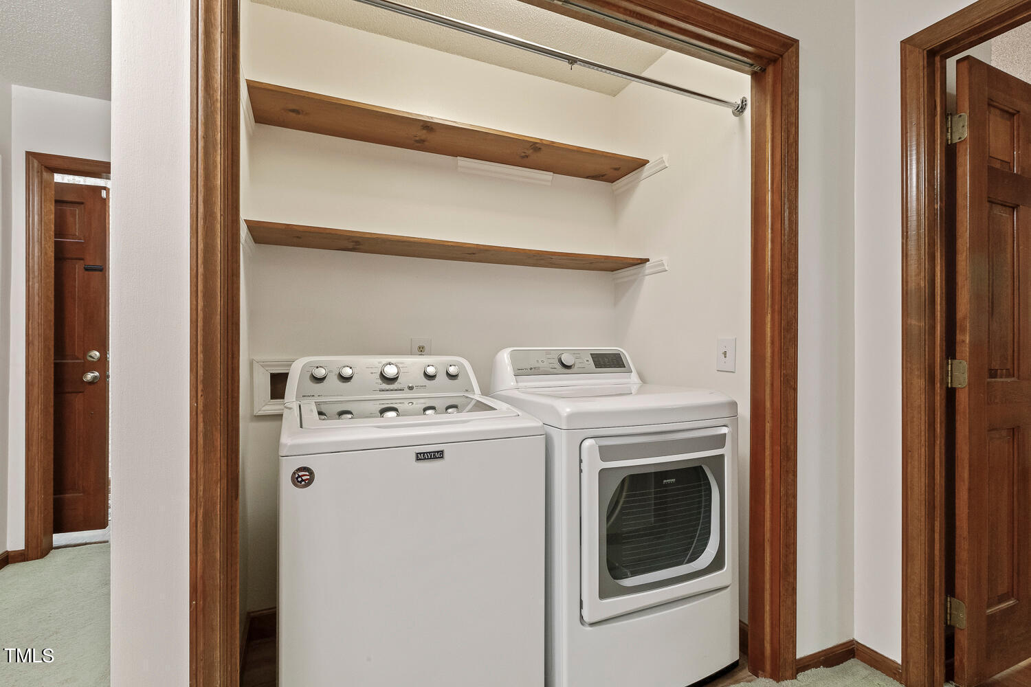 6013 Splitrock Trail Apex, NC 27539 - Photo 41 of 53 a utility room with dryer and washer