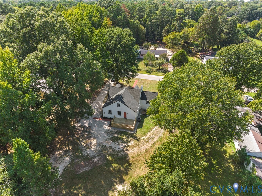 821 Fort Lee Road Petersburg, VA 23803 - Photo 38 of 45 White exterior with a dark roof, featuring a red e