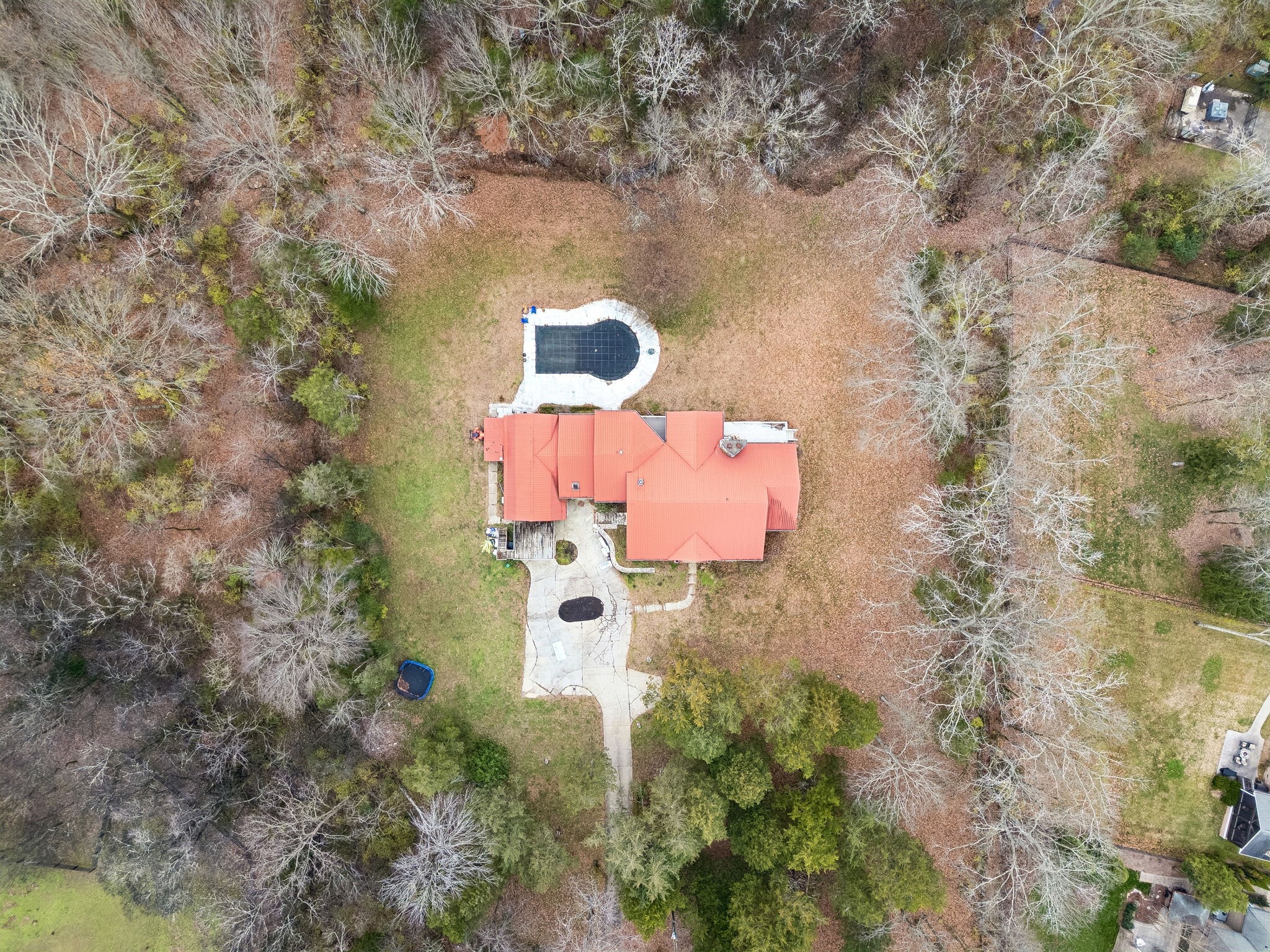6394 Temple Road Franklin, TN 37069 - Photo 7 of 8 an aerial view of a house with outdoor space
