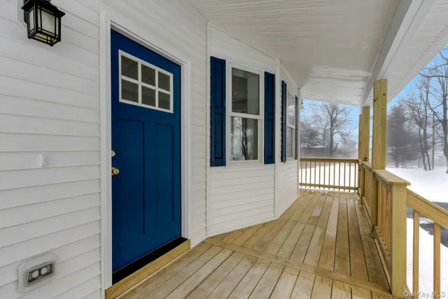 a view of a house with wooden floor