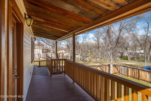 a view of a city from a balcony