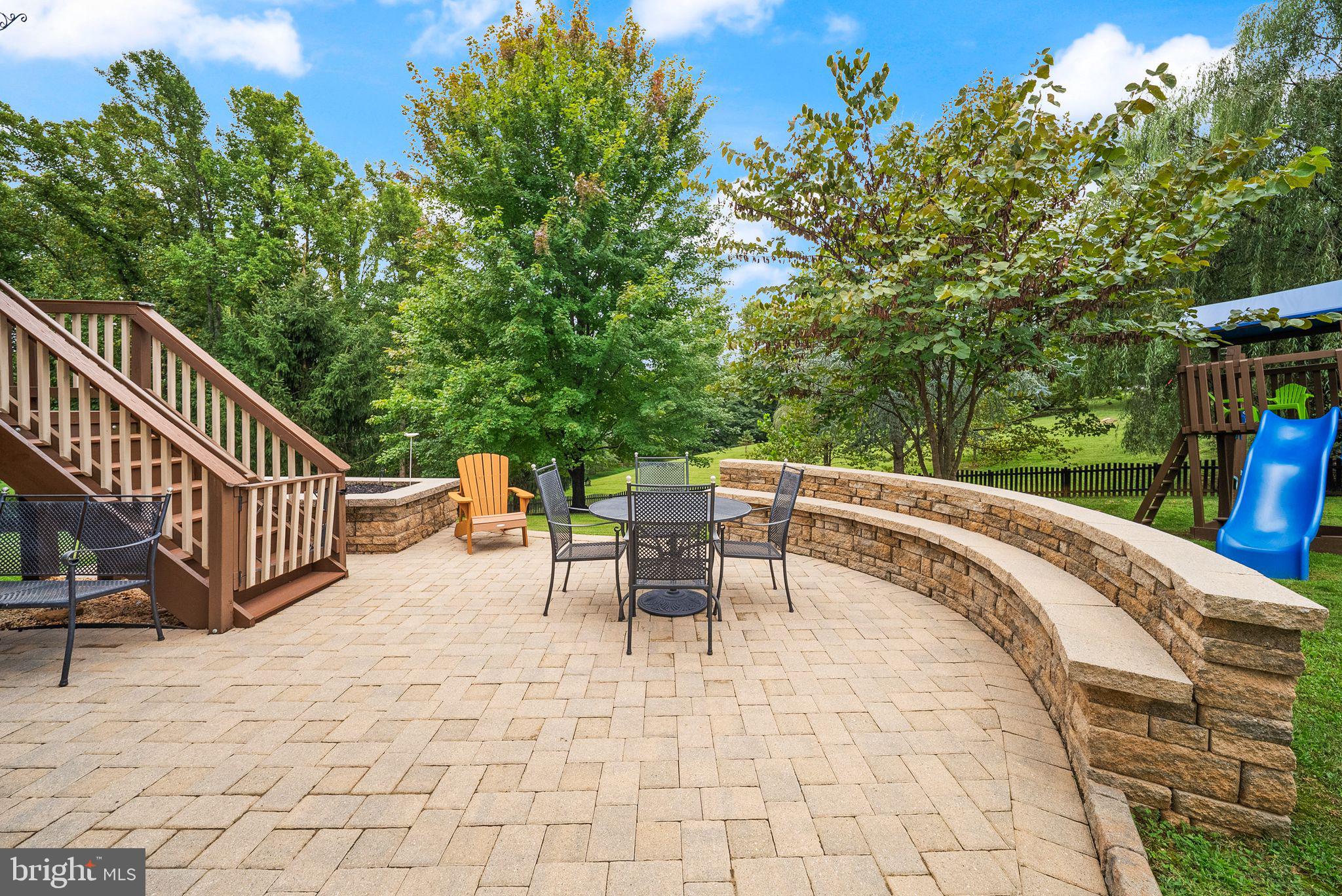 35499 Broken Arrow Road Round Hill, VA 20141 - Photo 47 of 82 Paver patio with sitting wall