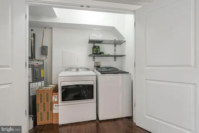 a room with storage and utility