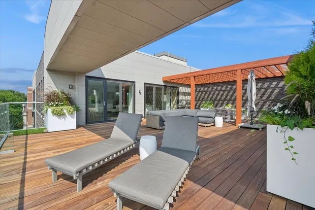 a outdoor space view with a sitting space