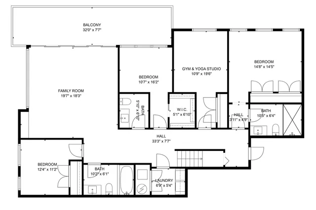 a picture of a floor plan
