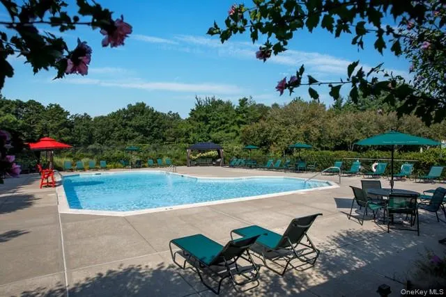 a view of a yard with furniture